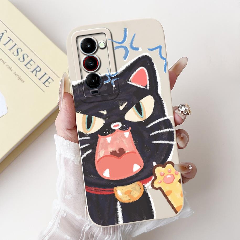 For Tecno Camon 18 Premier Case CH9 CH9n Shockproof Silicone Soft Bumper For Tecno Camon 18 P 18P 18i Camon18 Flower Phone Cover