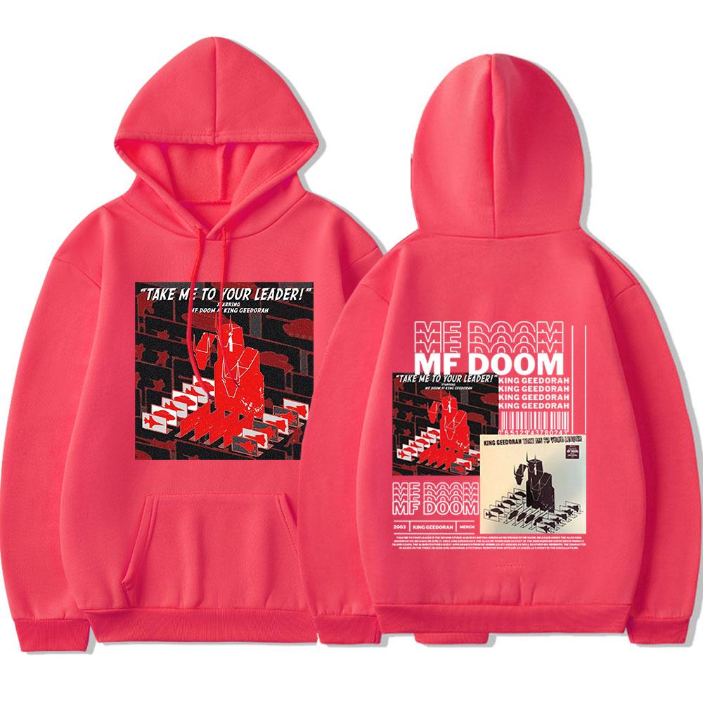 Толстовка с капюшоном Rapper Mf Doom King Geedorah Madlib Madvillain, модная унисекс в стиле хип-хоп, винтажная толстовка большого размера, повседневные толстовки в готическом стиле