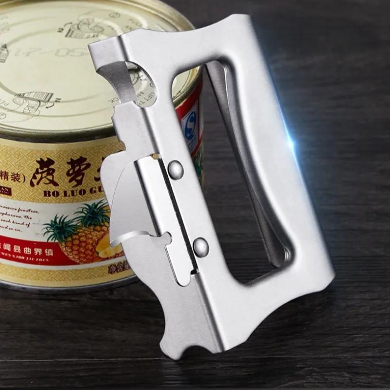 Открывалка для пивных бутылок, нержавеющая сталь, железный нож для консервных банок, противоскользящий многофункциональный открывалка для бутылок, простая бытовая кухонная утварь