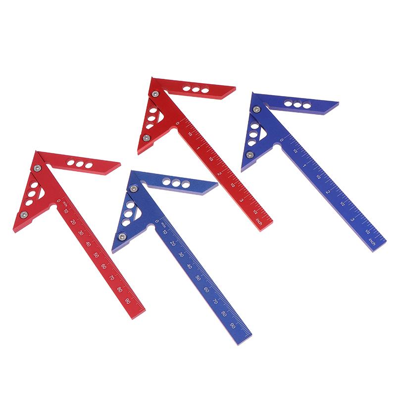 Угловая линейка-упор из алюминиевого сплава, треугольная стрелка 45 градусов, линейка для позиционирования под прямым углом, угловая линейка 90 градусов