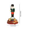Christmas Nutcracker Statue with Light and Music for Shelf Indoor Bedroom