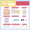1 комплект материалов для вязания крючком. Набор для вязания крючком в форме животного с пошаговыми видео. Взрослые Дети Начинающие.