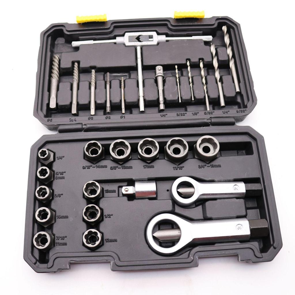 Набор из 14 экстракторов гаек и винтов для поврежденных и некомплектных крепежей