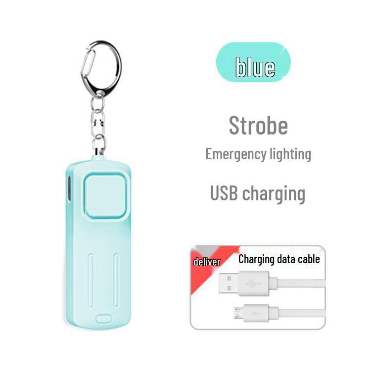 Светодиодная перезаряжаемая персональная уличная сигнализация с ночным предупреждающим светом для самозащиты ребенка