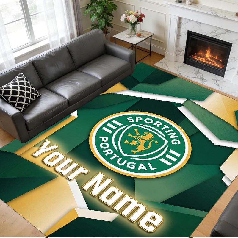 Crystal Velvet Rug Custom Name Text, Soft Non Slip Floor Mat Home DecorSporting CP