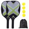 1 Set Pickle Paddles with Storage Bag Precise Control Cushioned Ultra-Comfy Grip Wooden Pickleball Rackets for Adults Beginners