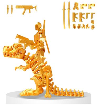 Многосуставные фигурки в сборе Набор фигурок T13 с маунтом-драконом Фигурка 13 и динозавр