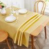 Table Cover Satin Tablecloth Soft Overlay Wedding Satin Large  Bright Smooth Silk Rectangle Christmas Banquet Anniversary Dining Party Table Decor
