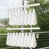 Double-layer Clothes Drying Rack Windproof Sock Clips Durable Drying Clips  Balcony Storage