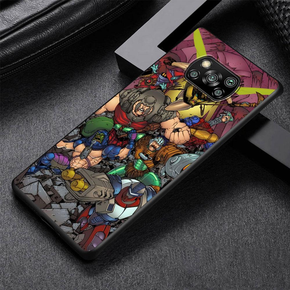 Чехол-комикс Masters of the Universe Revolution для Xiaomi Poco M5s X3 NFC X5 F3 M4 M3 Pro, черный, силиконовый, мягкий, чехол для телефона