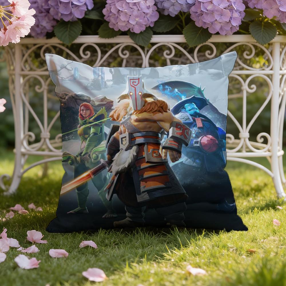 Игровой Крутой D-Dota 2 Наволочка для Подушки Дома и в Машине Двухсценарная Наволочка: Двусторонняя конструкция для максимального комфорта