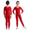Children's Ballet Gymnastics Leotard Dance Costume Girls Long Sleeves Jumpsuit Bodysuit Dancewear Kids Full Body Unitard