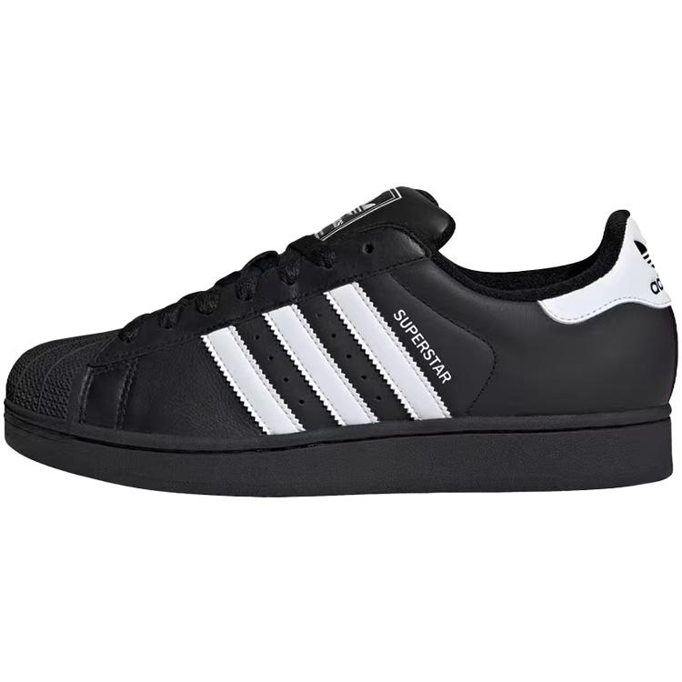 adidas Originals Superstar 2 Устойчивые к истиранию Низкие Скейтбордические Кроссовки Унисекс Черный Золотой JI0079(Команда91- )