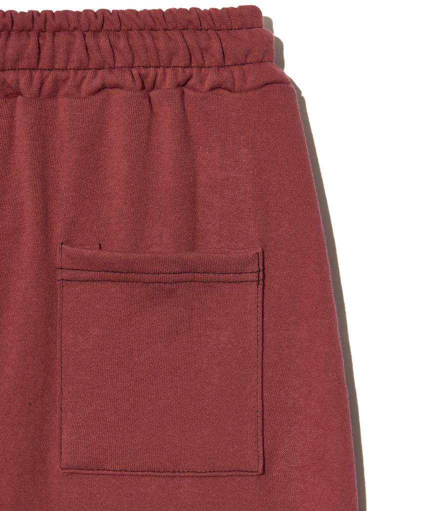 Peace Maker Stitch Sweat Maxi Skirt (Burgundy)