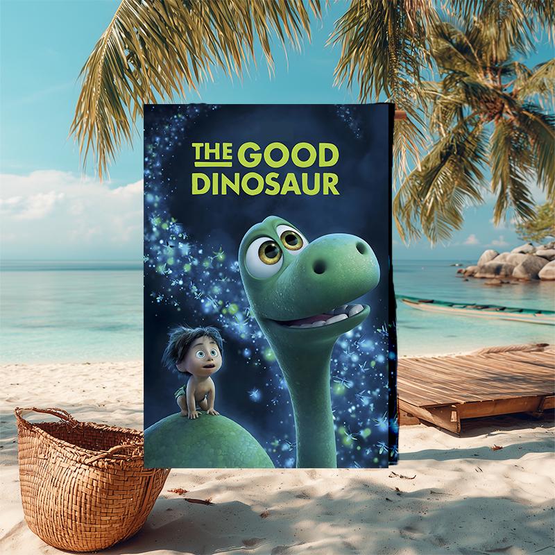 1pc The Good Dinosaur1 Beach Towel, Comfortable and Thick, and Swimming/Bath/Picnic/Camping Towel, Suitable for Seaside Beaches