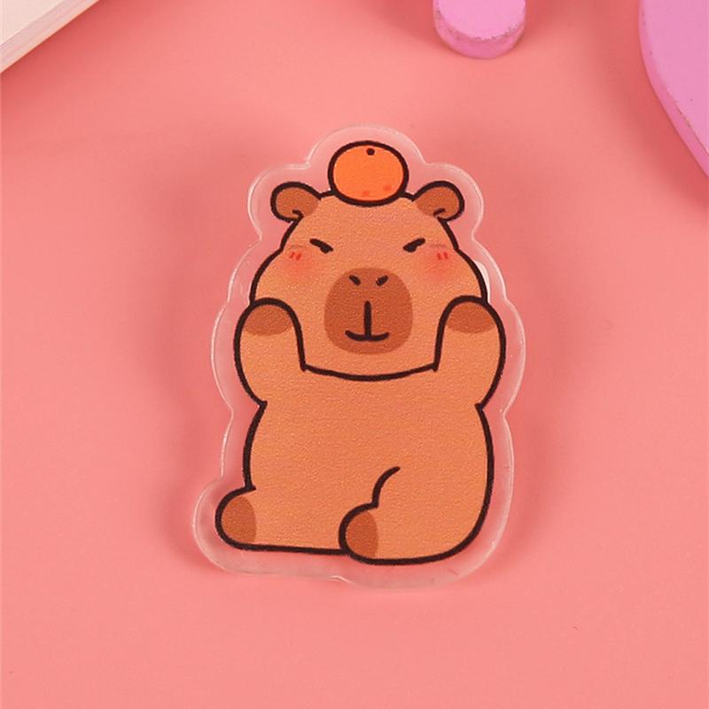 9 шт./компл. брошь капибара милый мультяшный значок в виде животного значки на сумку с изображением животных украшения для одежды для детей подарки для друзей