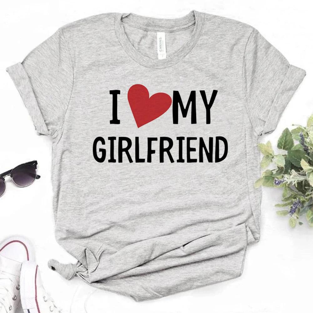 Футболка I Love My Girlfriend Женская футболка с мангой Женская графика Японская забавная одежда