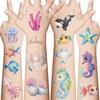 New Children's Cartoon Marine Animal Tattoo Stickers Waterproof Sweat Fun Underwater Party Temporary Stickers