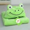 Baby Clothes Hooded Bath Towel Cow Bathrobe Cartoon Animal Cloak Flannel Bath Towel Blanket