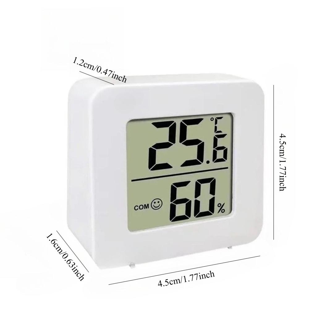 1 Pack Digital Thermometer Mini LCD Screen Hygrometer Indoor Sensor Meter Weather Station, -50°C to 70°C Range, 10-99% RH