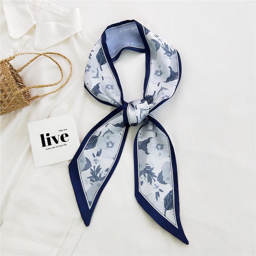 New Scarves Silk Scarves Women'S Spring And Autumn Season Long Decorative Professional Scarves Summer Thin Styles Paired With Shirts Stylish