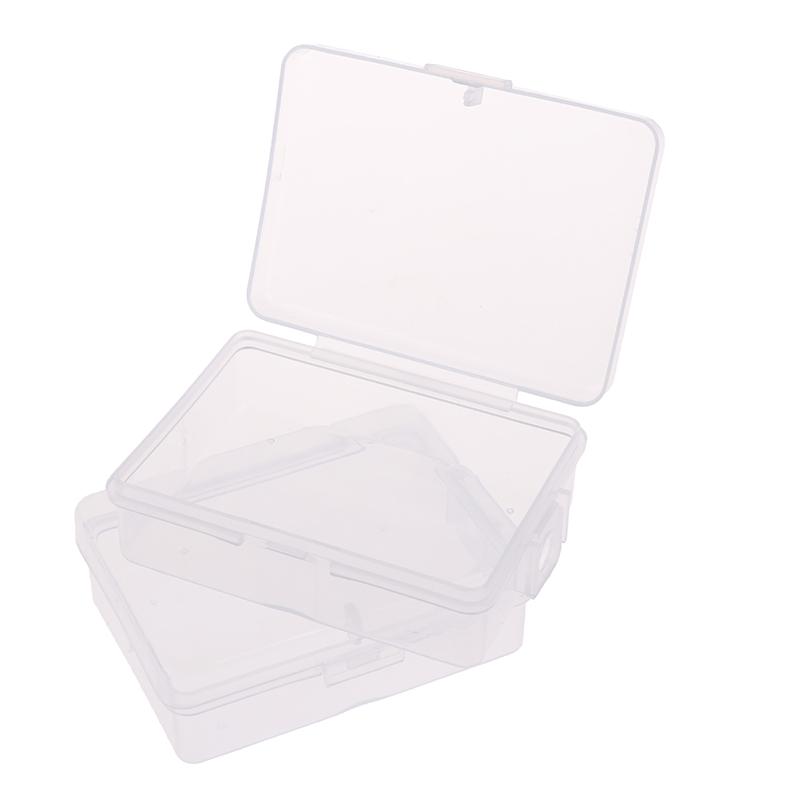 10 шт. прозрачная коробка для хранения прямоугольная пластиковая шкатулка для бисерных украшений контейнер
