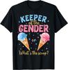 Keeper Of The Gender Ice Cream Whats The Scoop Gender Reveal T-Shirt