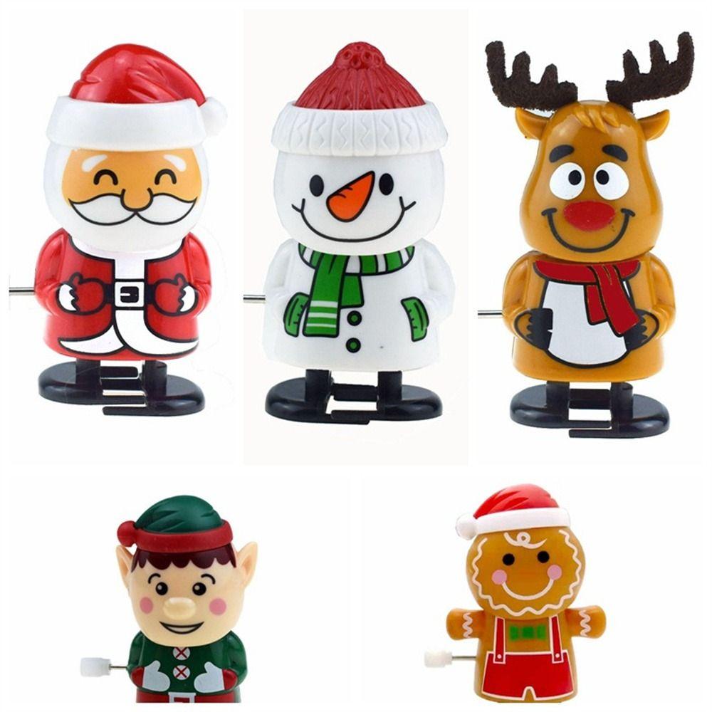 Christmas Series Wind-up Toys Jumping Toys Santa Walking Doll Party Interactive Props