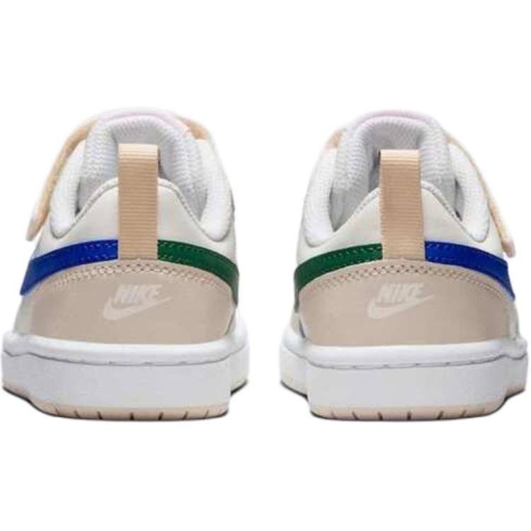 Nike Court Borough 2 Удобные Нескользящие Прочные Низкие Детские Кеды для Скейтбординга Бежевые Детские Кеды для Скейтбординга HQ1207-141