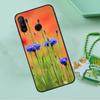 Синие васильки Дельфиниум Для Huawei Nova Y90 Y70 Y60 Y61 Y91 Y72 9 10 SE 12i 12s 11i 5T P60 Pro P20 P30 P40 Lite Чехол