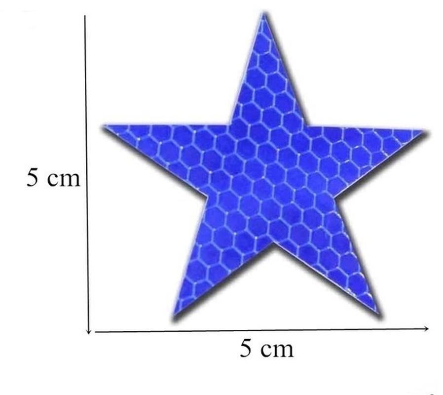 12 шт. Наклейки-предупреждения на двери автомобиля, Светоотражающие наклейки безопасности, Пятизвездочные, Противоударные, Водонепроницаемые светоотражающие наклейки, Наклейки для украшения автомобиля KTY