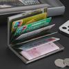New 2024 Stainless Steel Anti-Magnetic Anti-Theft Minimalist Card Holder Wallet