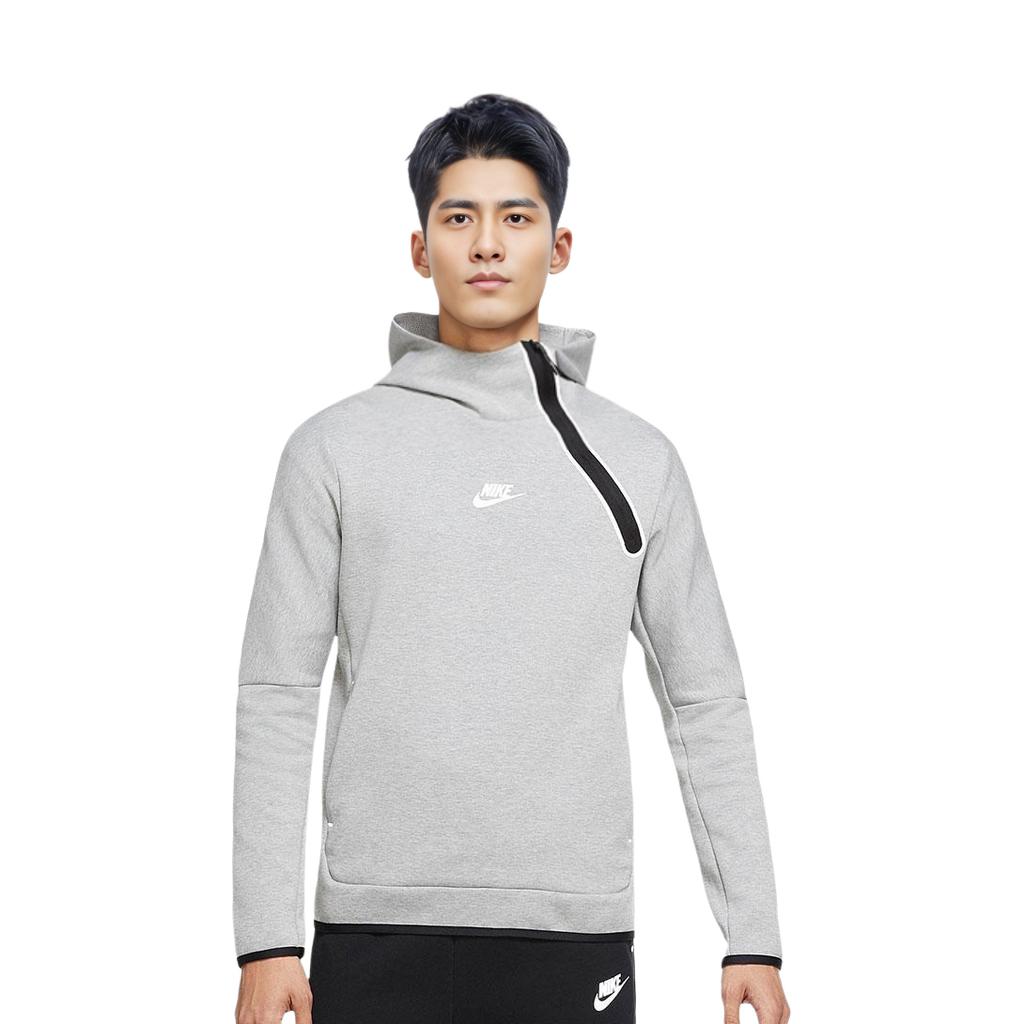 Nike Толстовки Мужские Серые С Капюшоном Умеренные Обычные CU4494-063