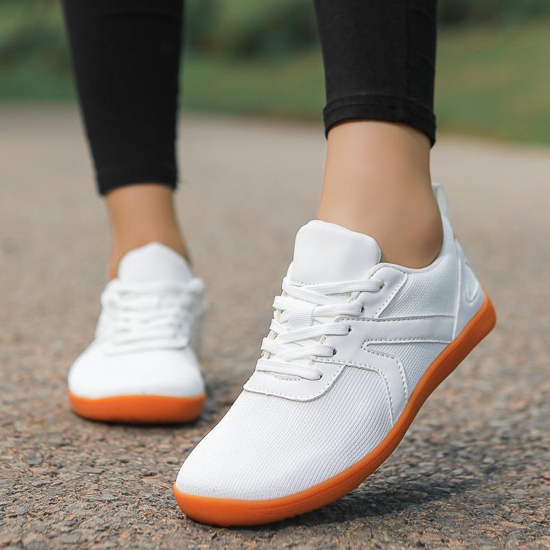 Широконосые повседневные спортивные туфли для пар, обувь для ходьбы босиком, плоская обувь, дышащие сетчатые кроссовки для кросс-тренинга