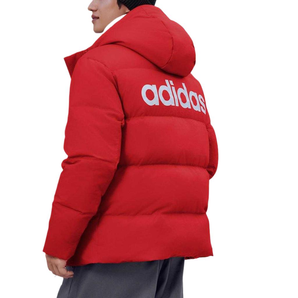 Adidas Long Sleeve Solid Color Hooded Windproof Waterproof Warm Down Jacket Unisex Jacket KS6487