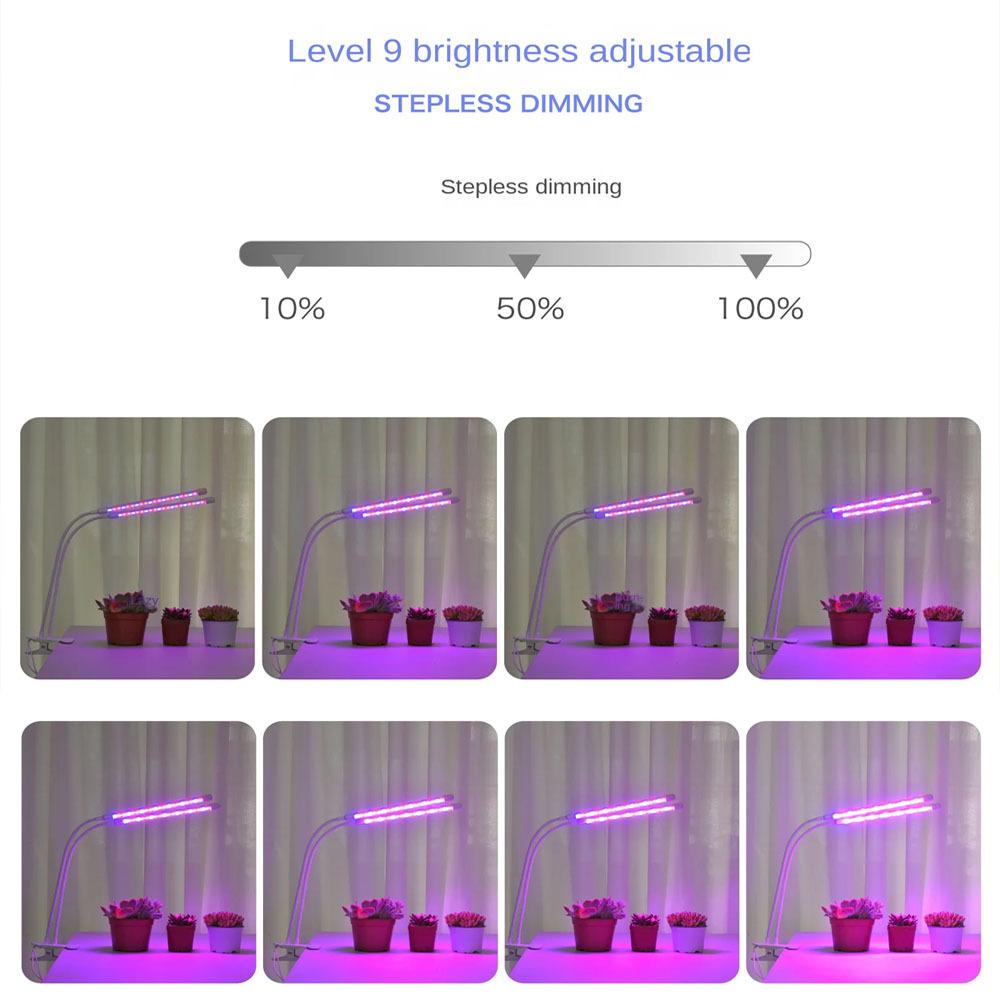 30-150 светодиодный USB-светильник для выращивания растений с управлением, фитолампа полного спектра, фитолампа для дома, цветов, рассады, клипса, фитолампа