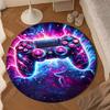 Colorful Gaming Adventure Round Rug for Livingroom,Bedroom, Palyroom, Chair Rug, Area rug, Circle Carpet, Large Size Fan Christmas gift
