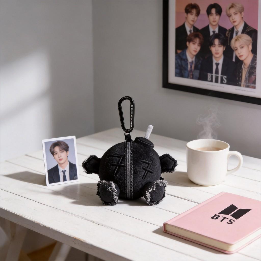 Плюшевый брелок BTS с дизайном бомбы для фанатов и коллекционеров Подарок