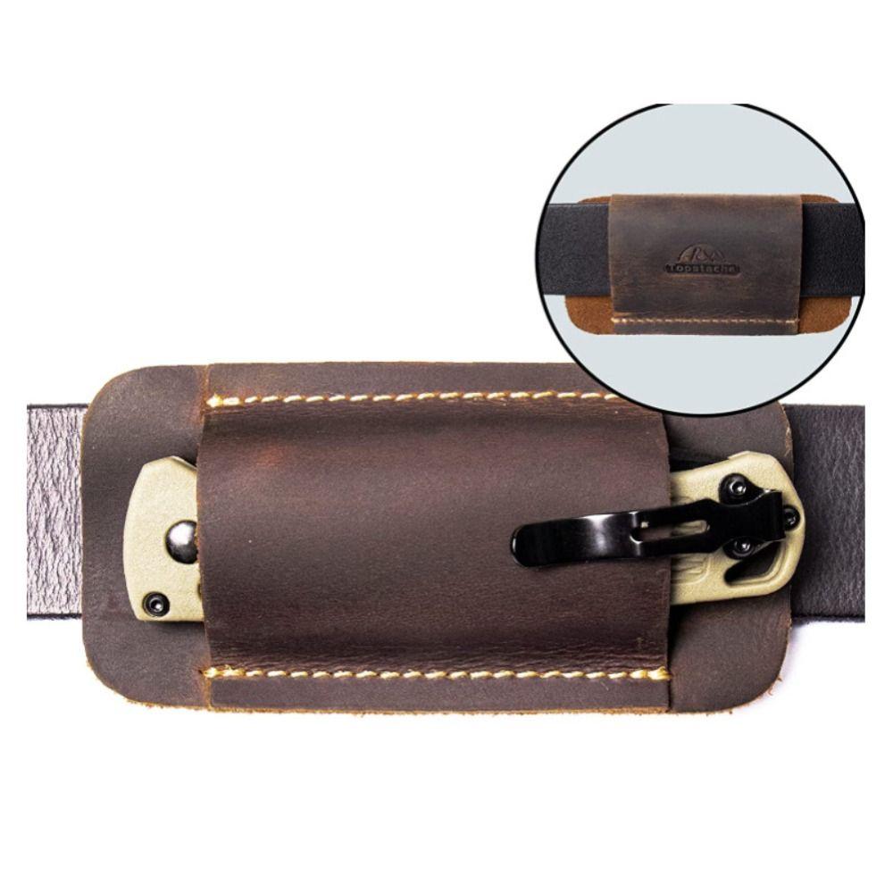 Кожаная кобура для ножа ручной работы, компактные ножны для ножей для мужчин, пояс