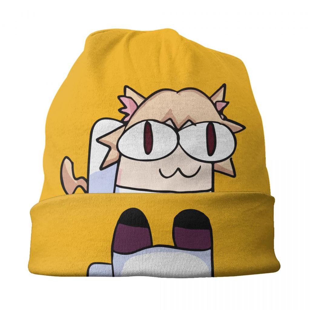 Забавная шапка-бини Neco Arc, унисекс, зимняя теплая шапка, женская вязаная шапка, уличная лыжная шапка Tsukihime, шапочки с черепами для девочек и кошек, шапки