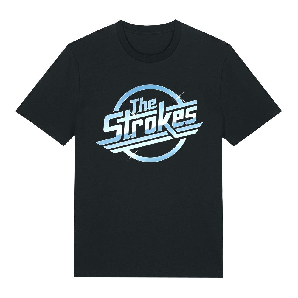 Футболки с логотипом рок-группы The Strokes Мерч The Strokes Футболки Винтажные с графическим принтом Одежда Унисекс Хлопок Короткий рукав Футболки Аниме Футболка