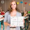 SCRIBBLEDO 11”x14” Large Graph Dry Erase Grid Board Double-Sided White Board .75” Cells Drawing Math Grid Lines Graphing Charts Whiteboard for