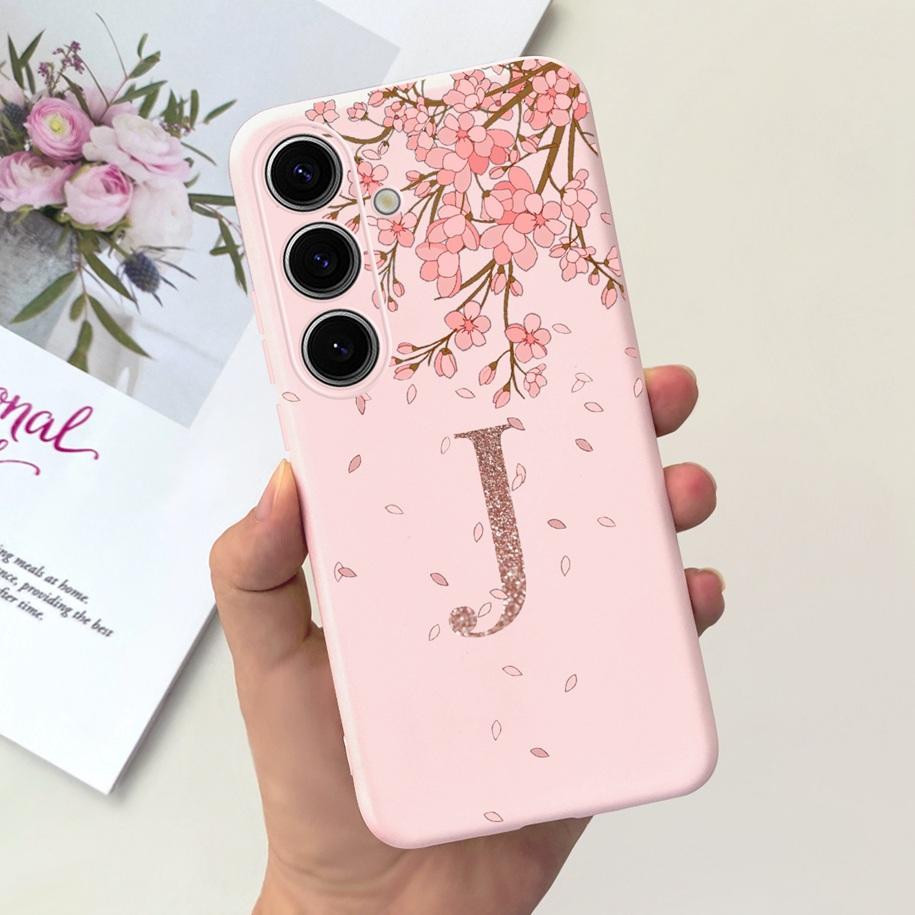 For Samsung Galaxy S24 5G Case SM-S921B Capa Fashion A Z Letters Soft Silicone Back Cover For Samsung S24 Ultra S24+ S 24 Bumper