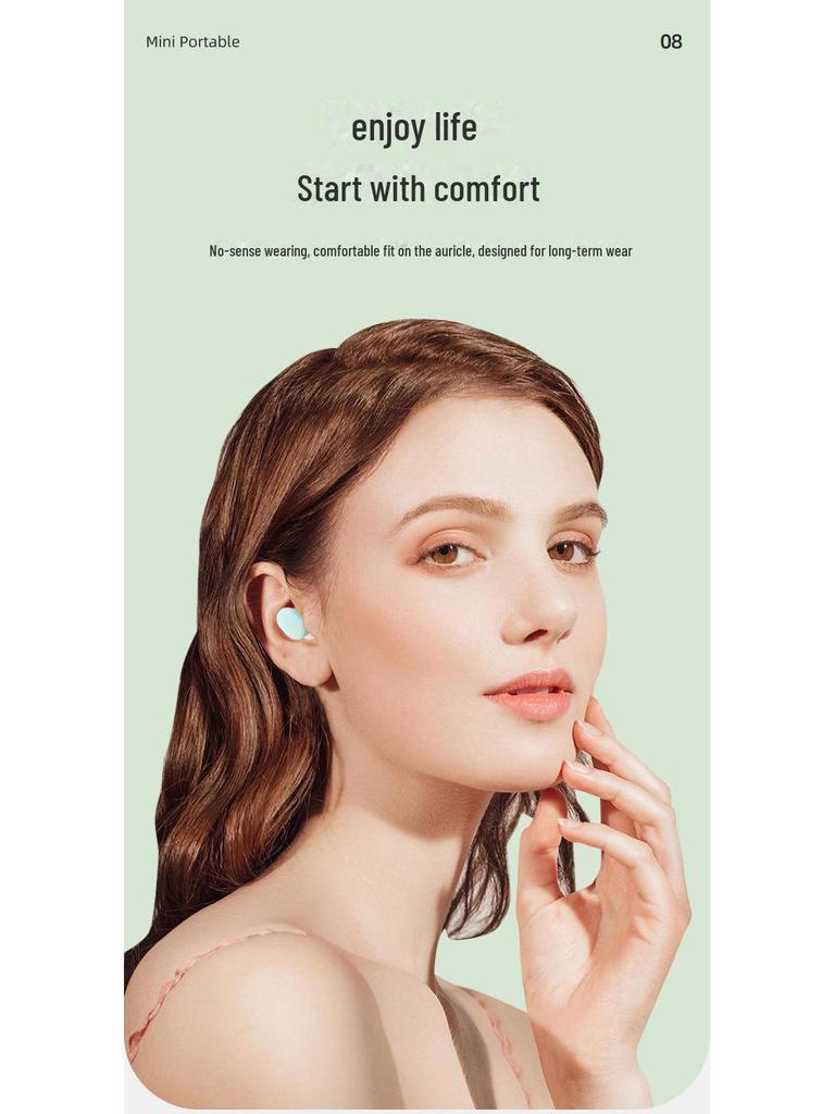 Спортивная Bluetooth-гарнитура E7S: TWS, низкое энергопотребление, сверхдолгая работа от аккумулятора, шумоподавление, цифровой дисплей