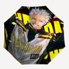 1pc Jujutsu Kaisen Satoru Gojo Outdoor Umbrella - Automatic Opening/Closing, Portable 3-Fold Design, 8-Bone Iron Frame, Perfect Gift for Fans, Tr