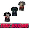 Muay Thai Kick Boxing Cat T-shirt Unisex Women Men 3D Print Kids Tops Tee Shirts