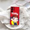 Fujiya Milky Peko Chan Phone Case For Samsung S 24 Fe 25 Ultra Plus 20 Lite 21 30 22 23 24 22 Ultra 5G Fundas