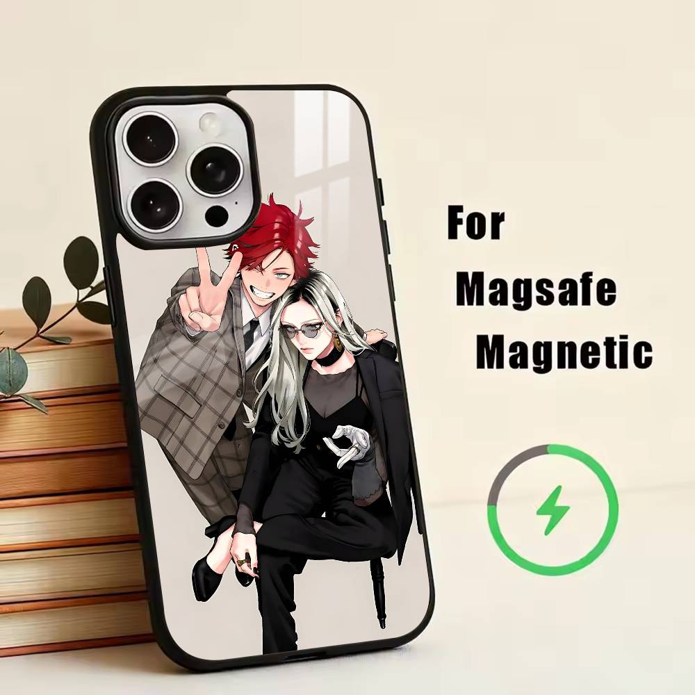 G-Gokurakugai A-Alma Чехол для телефона для iPhone 17, 16, 15, 14, 13, 12, 11 Plus, Pro Магнитный с Magsafe Беспроводная зарядка