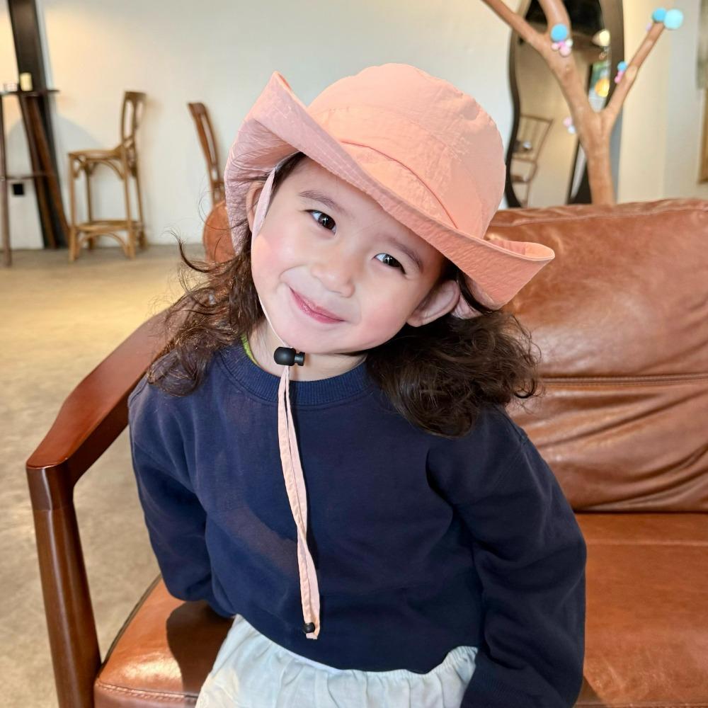 Детская шапка-рыболов на шнурке, быстросохнущая, детская летняя шляпа от солнца, цветная панама для отдыха на природе