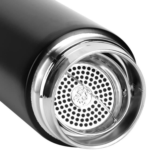 Insulated Bottle - PWSHYMI - 500 Ml - Stainless Steel - Matte Black - Anti-oxidation